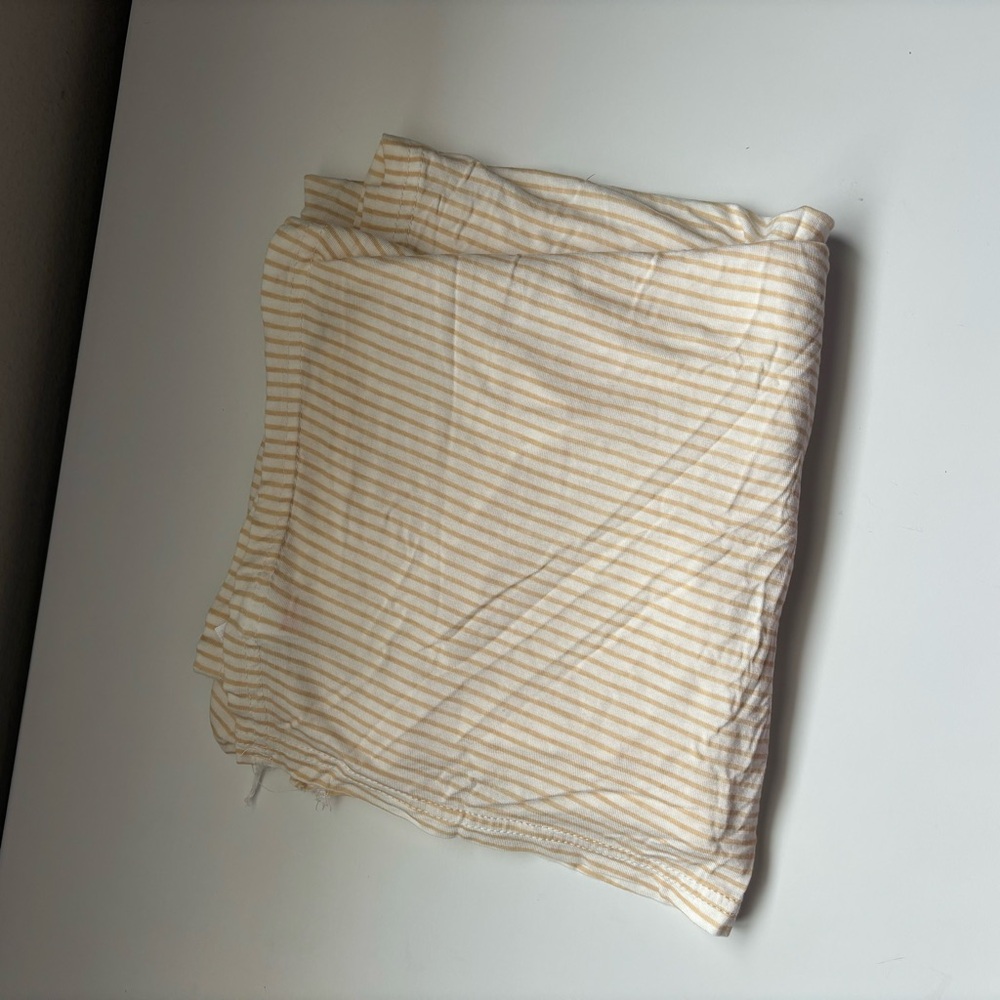 Milk berry striped swaddle blanket